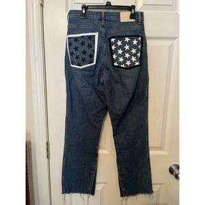 Everlane Cheeky Bootcut Jeans 27 R Bootcut Denim Mid Wash Custom Star Pockets